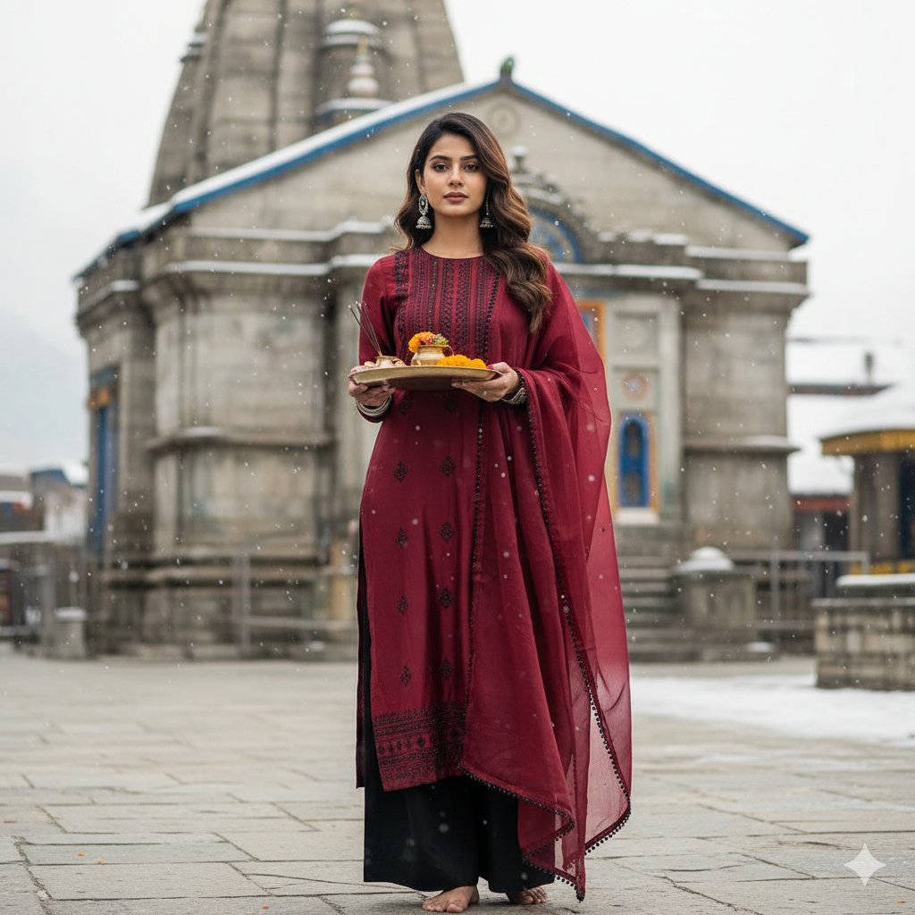 Front of the Kedarnath Mandir