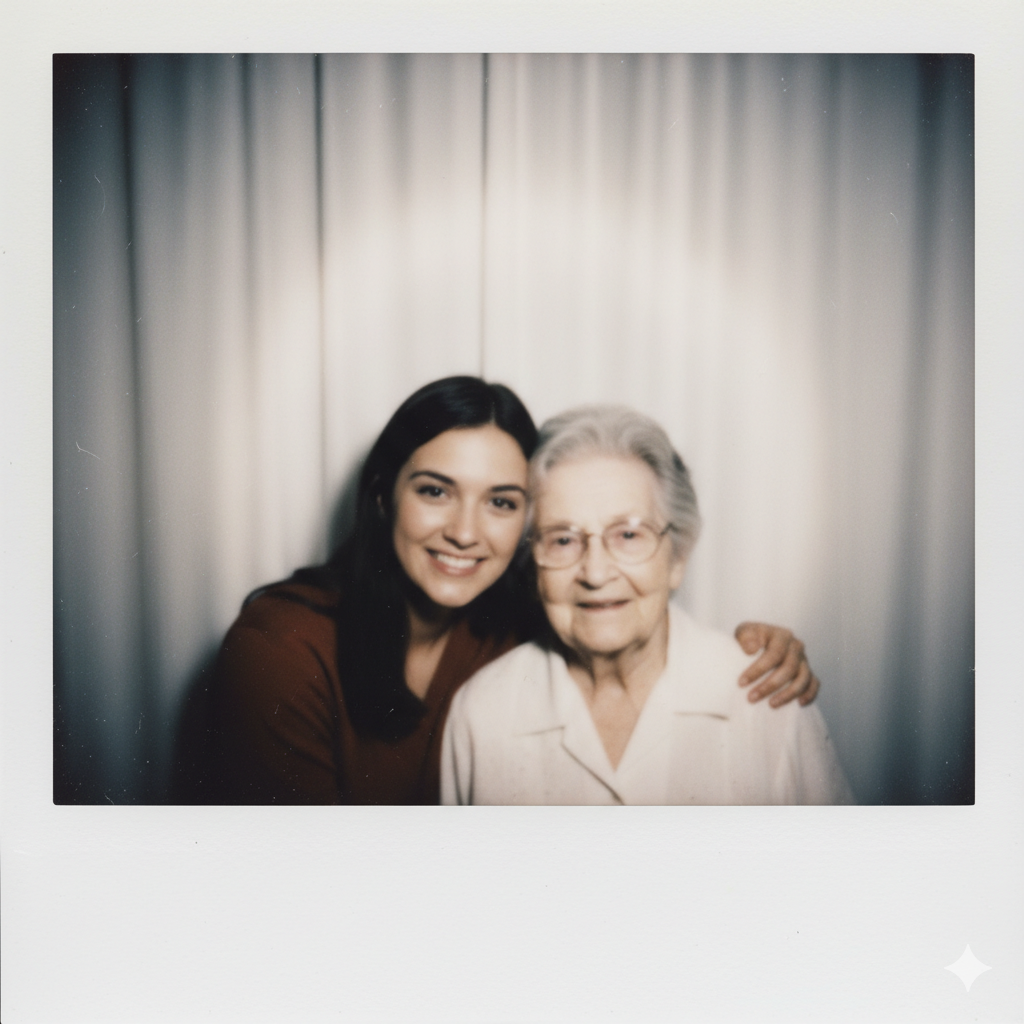 Take a picture with a Polaroid camera