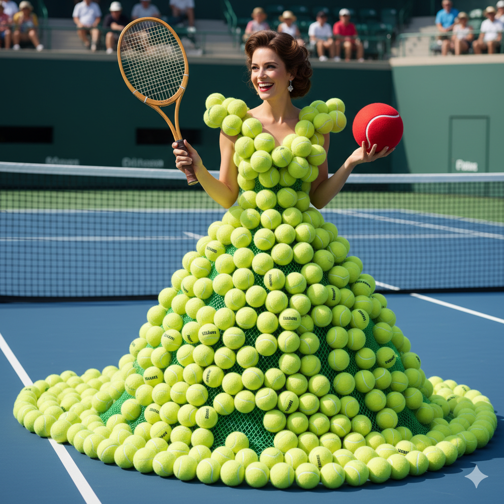 Dress to be made out of tennis balls